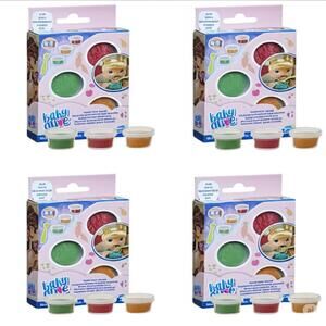 Baby Alive Solid Doll Food Refill Set / Lot of 4 boxes / New